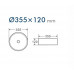 Раковина накладная 35х35 см D&K Matrix DT1391508 белый матовый