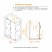 Душевой уголок RGW PA-74B (PA-14B + Z-050-2B) 1100x1200 410874112-14 Черный 