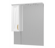 Зеркальный шкаф Misty Амбра 80 левый (белый) П-Амб0280-0322ЯЛ Зеркальный шкаф Misty Амбра 80 левый (белый) П-Амб0280-0322ЯЛ