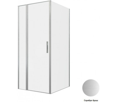 Душевой уголок Allen Brau Priority 90x100 3.31026.BA + 3.31047.BA серебро браш 
