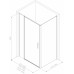 Душевой уголок Allen Brau Priority 90x100 3.31026.BA + 3.31047.BA серебро браш 