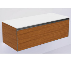 Тумба Armadi ArtWILLOW QUATRO 1 120см профиль ANTHRACITE + внутриняя подсветка 790-M1-120-W-A-LED 