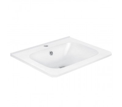 Раковина Vincea VCB-2VP600W из искуственного камня, цвет белый 