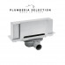 Душевой трап PLUMBERIA SELECTION PSW WALLDRAIN PSW30MT, брашированная нержавеющая сталь 