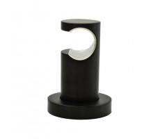 Держатель для лейки, PAINI фиксированный, круглый, брашированный чёрный PVD 53PZ186TT 