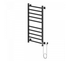Полотенцесушитель электрический Ника STEP-1 100/50 RAL9005 черный матовый правый тэн черный матовый Полотенцесушитель электрический Ника STEP-1 100/50 RAL9005 черный матовый правый тэн черный матовый
