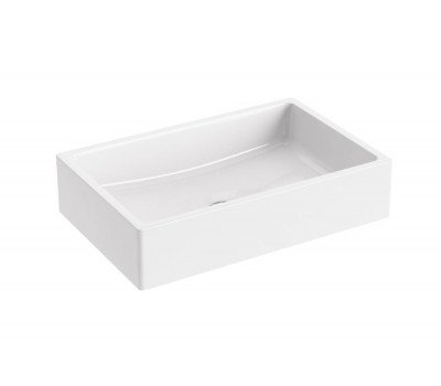 Раковина накладная Ravak FORMY 60х39х14 литьевой мрамор, цвет Белый XJL01260000 Раковина накладная Ravak FORMY 60х39х14 литьевой мрамор, цвет Белый XJL01260000