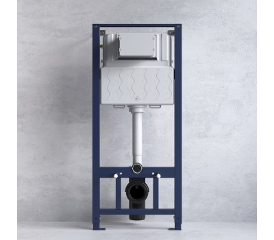 Комплект: инсталляция с унитазом и клавишей AM.PM Spirit V2.0 IS49001.701700 Белый; синий 