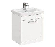 Тумба под раковину Onika Ирис 50 подвесная, белая (ум. Тигода 50) 105018 