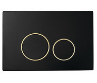 Кнопка для инсталляции, пластик BLACK GOLD, круглая Boheme 663 