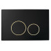 Кнопка для инсталляции, пластик BLACK GOLD, круглая Boheme 663 