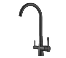 Смеситель для кухни с подключением фильтра Shevanik S428H, черный