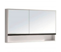 Мебель Orans BC-6019-1200R зеркальный шкаф, цвет: WHITE - UV005 (1200x650x140) 