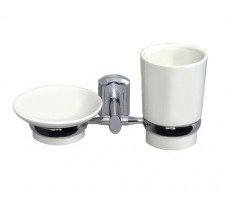 Стакан/мыльница WasserKRAFT  K-28126 Хром 