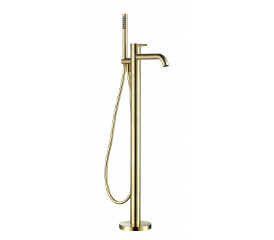 Смеситель напольный AQUAme Siena AQM6218BG Золото шлифованное 