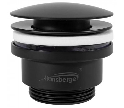 Донный клапан для раковины Hansberge H107BL черный 