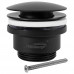 Донный клапан для раковины Hansberge H107BL черный 