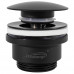 Донный клапан для раковины Hansberge H107BL черный 