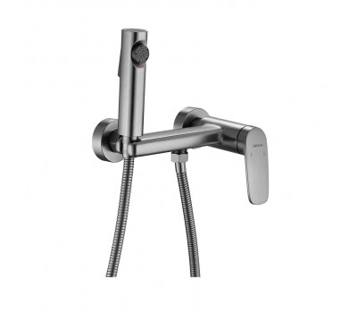 Гигиенический душ со смесителем Shevanik S8505T-1, оружейная сталь