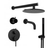 Комплект на 3 потребителя Cox PAINI, для ванны/душа, черный брашированный PVD 78PZSET36911SHBATH 