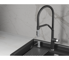 Смеситель для кухни GRANULA 9012, ШВАРЦ 