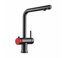 Смеситель для кухни OMOIKIRI Hotaru, цвет-сталь вороненая/красный 4994026 Смеситель для кухни OMOIKIRI Hotaru, цвет-сталь вороненая/красный 4994026