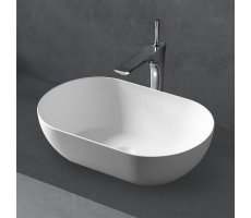 Раковина накладная ABBER Stein AS2611 белая матовая Раковина накладная ABBER Stein AS2611 белая матовая