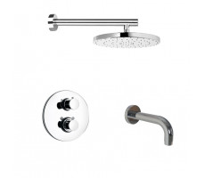 Комплект на 2 потребителя с термостатом Cox PAINI, для ванны с верхним душем, хром 78CRSET26911THBATHHEAD 