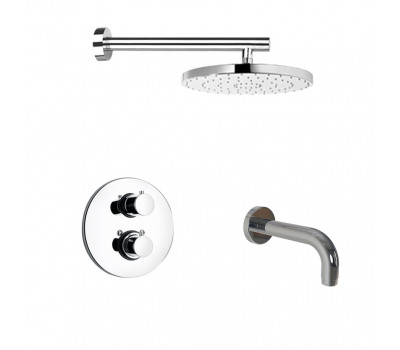Комплект на 2 потребителя с термостатом Cox PAINI, для ванны с верхним душем, хром 78CRSET26911THBATHHEAD 