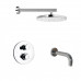 Комплект на 2 потребителя с термостатом Cox PAINI, для ванны с верхним душем, хром 78CRSET26911THBATHHEAD 