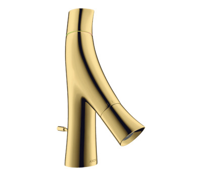 Смеситель для раковины Axor Starck Organic 12014990 золото Смеситель для раковины Axor Starck Organic 12014990 золото