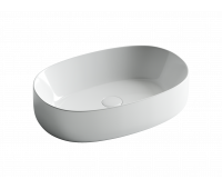 Умывальник чаша накладная овальная Element 540*350*145мм Ceramica Nova CN5023 Белый 