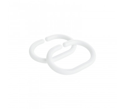 Кольца для шторки FIXSEN 12 шт белые FX-1000A 