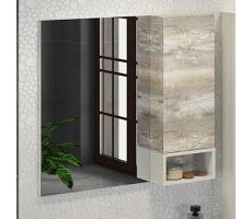 Зеркало-шкаф Comforty Турин-90 дуб бежевый 00004136265 