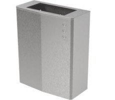 Контейнер для мусора настенный из нержавеющей стали матовый 23 л. Nofer EVO 14078.EVO.S с крышкой NOFER 14078.EVO.S Контейнер для мусора настенный из нержавеющей стали матовый 23 л. Nofer EVO 14078.EVO.S с крышкой NOFER 14078.EVO.S