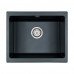 Мойка кварцевая GERA, PM205546-BLM, черный металлик, 555х460, подст. мон. Paulmark 