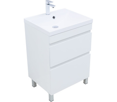 Тумба под раковину Aquanet Нота New 60 белый глянец 00344141 Тумба под раковину Aquanet Нота New 60 белый глянец 00344141