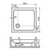 Душевой поддон квадратный RGW STYLE  900x900 16180199-11  