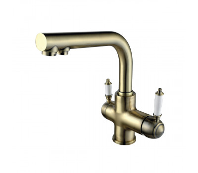 Смеситель для кухонной мойки Lemark Villa LM4861B бронза Смеситель для кухонной мойки Lemark Villa LM4861B бронза