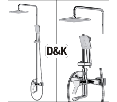 Душевая система DK Rhein.Dusseldorf DA1493741B14 хром 