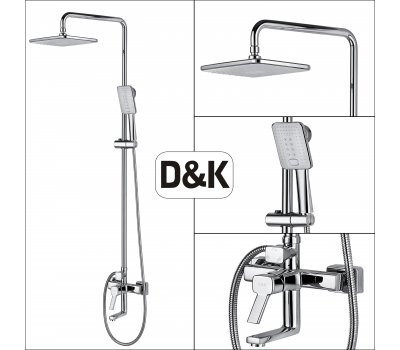 Душевая система DK Rhein.Dusseldorf DA1493741B14 хром 
