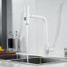 Смеситель для кухни с мультифункциональным изливом Raffine F203C, белый