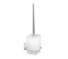 Щетка для унитаза WasserKRAFT Leine K-5000 WHITE 5027W белый матовый/хром 