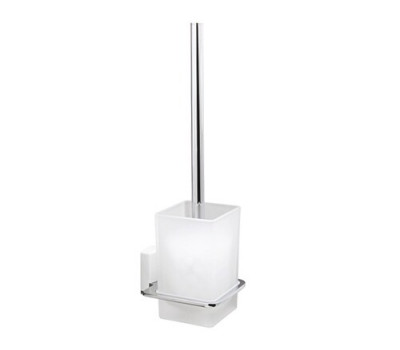 Щетка для унитаза WasserKRAFT Leine K-5000 WHITE 5027W белый матовый/хром 