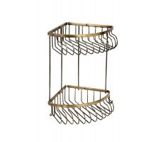 Угловая полка двойная (металл) Medici Boheme 10622 