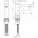 Смеситель для раковины Hansberge H1044C хром 