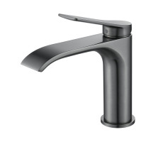 Смеситель для раковины Shevanik S4101T, оружейная сталь