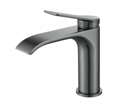 Смеситель для раковины Shevanik S4101T, оружейная сталь