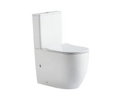 Унитаз ABBER Bequem AC1110T компакт белый, безободковый, смыв торнадо Унитаз ABBER Bequem AC1110T компакт белый, безободковый, смыв торнадо