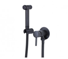 Гигиенический душ со смесителем СКАНДИ 14512B черный Bronze de Luxe 